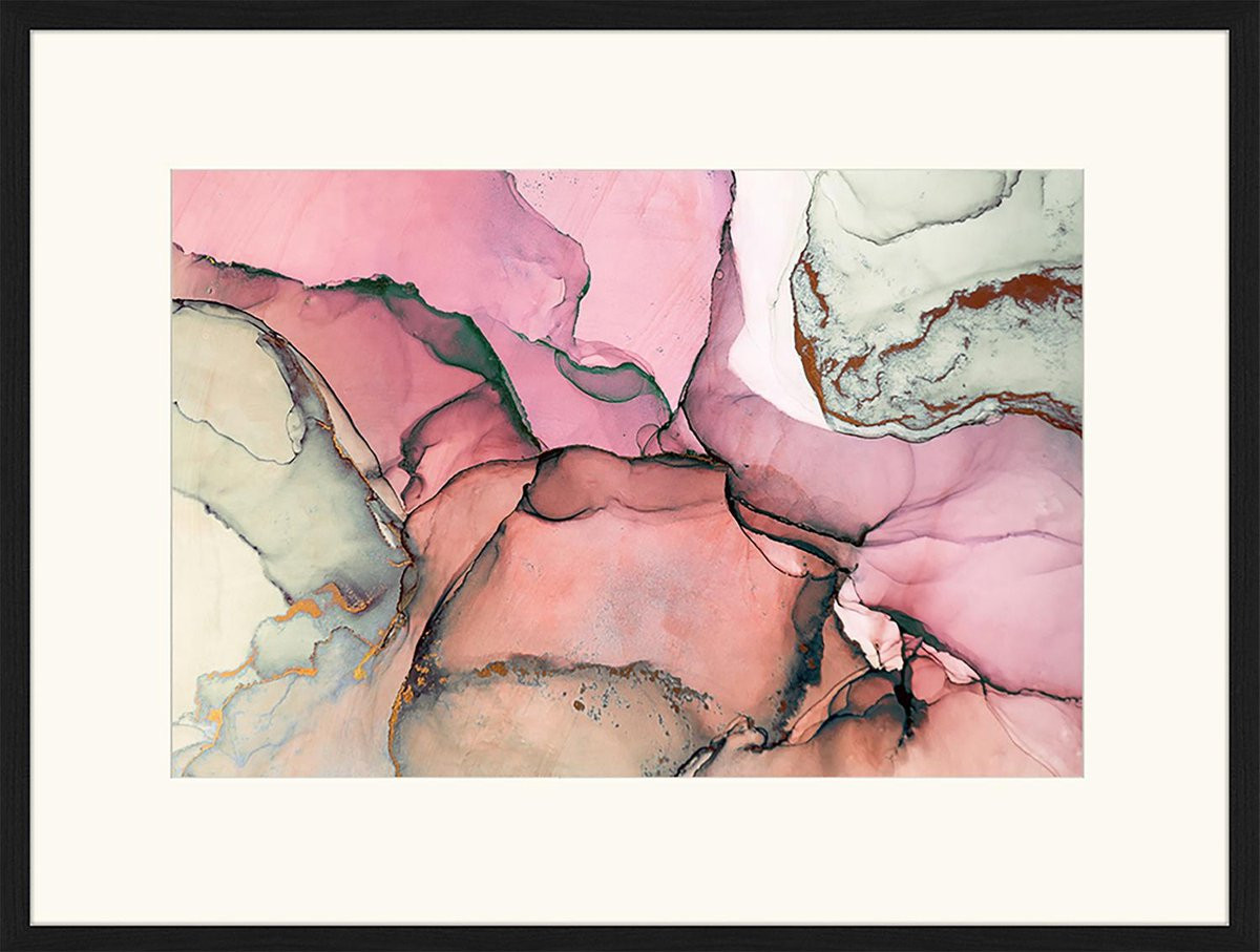 Ingelijste digitale print Abstract Art I B, B: 83 cm, H: 63 cm, D: 3 cm