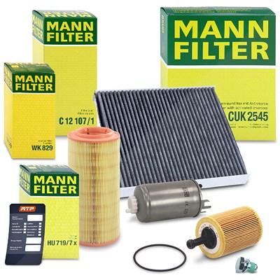 Mann-filter Inspektionspaket Filtersatz SET B [Hersteller-Nr. 10493411] für Audi