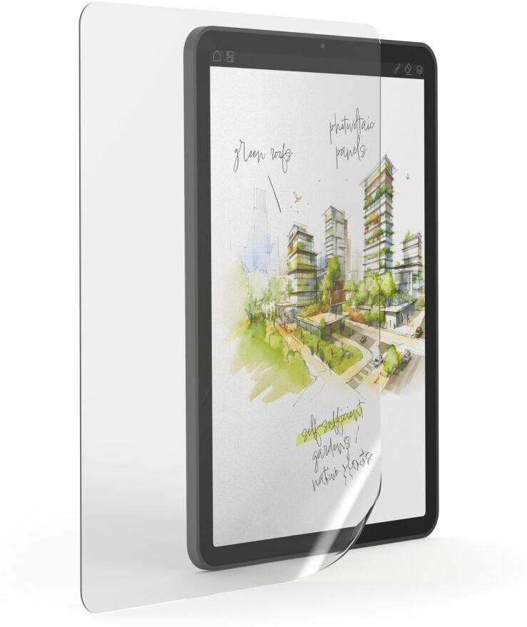 Hama Displayschutzglas "Displayschutzfolie für Apple iPad Air 11 Zoll, Paperlike Schreibfolie", transparent, Displayfolien, Paperlike Oberfläche, 0,13 mm dünn, vollflächig haftend, flexibel, Displayschutzglas