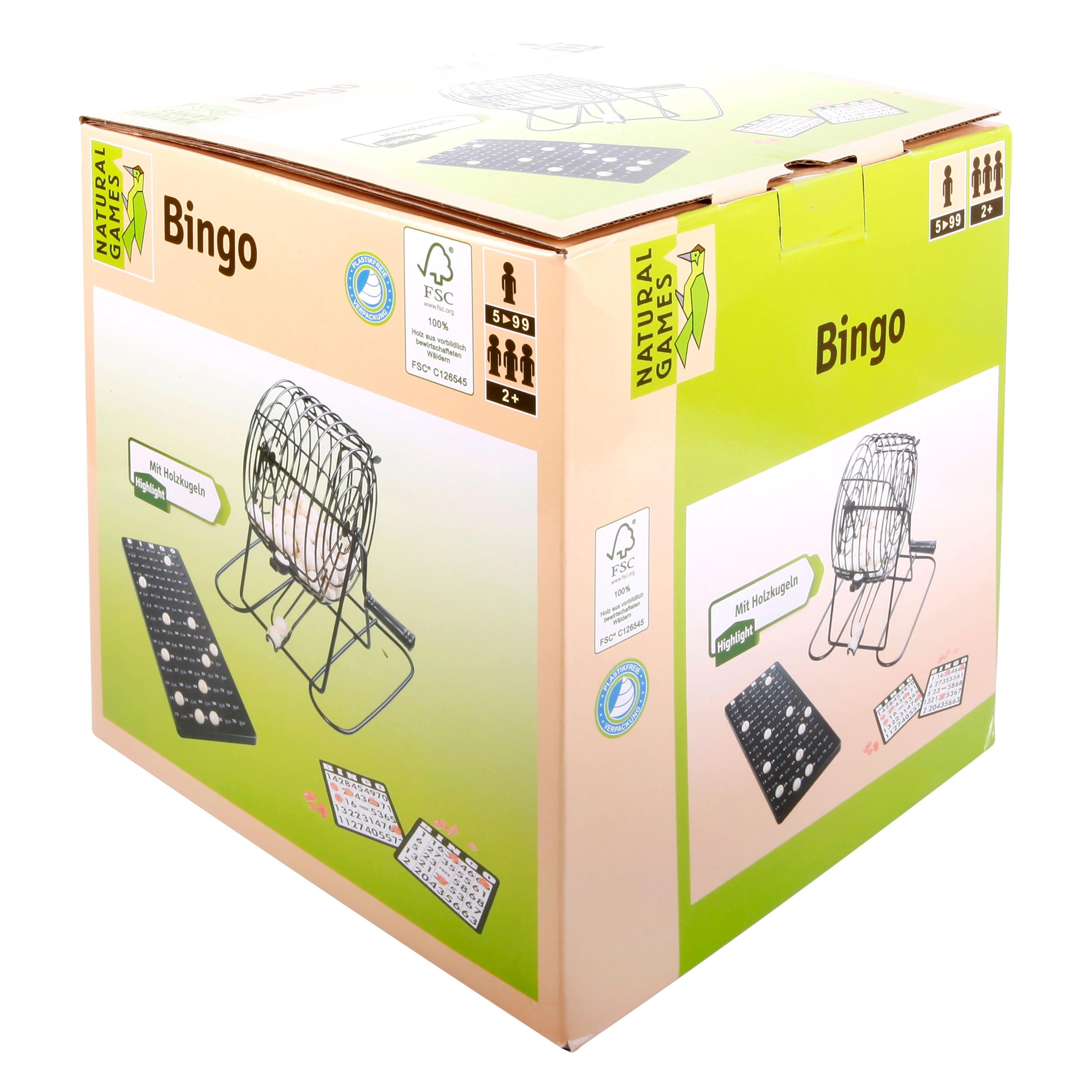 Natural games Bingo mit Metallkorb (Deutsch, 1 - 18 Spieler) (0061058834)