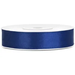 30x Satinband, marineblau, 12mm/25m