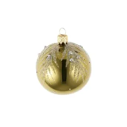 Weihnachtsbaumkugel   , gold , Glas,Aluminium Ø: 7