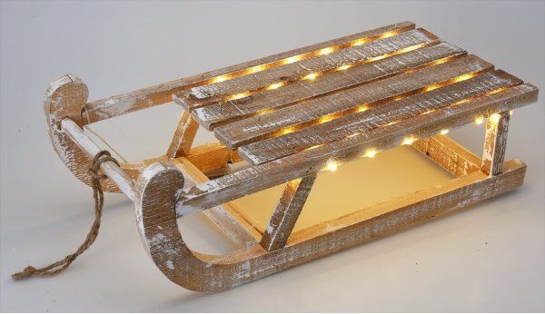 Koopman Kælk Med Led, Fyrretræ, 50x24x16cm