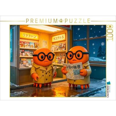 CALVENDO Puzzle Agentenkrabbe in Japans quirligem Zeitungskiosk Abenteuer | 1000 Teile Lege-Größe 64x48cm Foto-Puzzle für glückliche Stunden