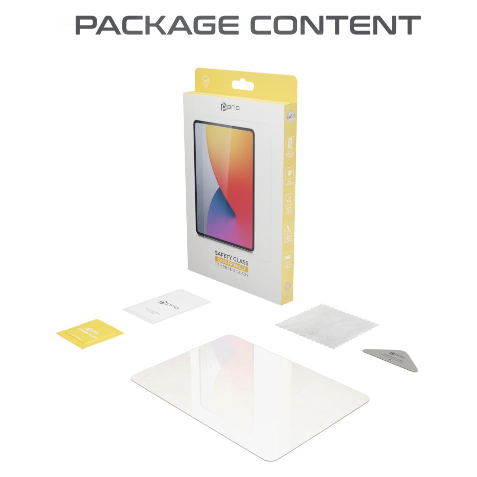prio Displayschutz aus gehärtetem Glas für iPad Pro 11 (2022/2021/2020) klar (Apple iPad Pro 11 2018, Apple iPad Pro 11 2020, Apple iPad Pro 11 2021, Apple iPad Pro 11 2022) (PSG-1805)