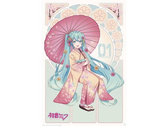 Poster Hatsune Miku Sakura Kimono 61x91,5cm,