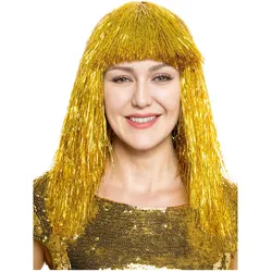 Maskworld Lametta Perücke gold