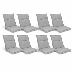 NIEDERLEHNERAUFLAGE Base NL 100x50x6cm Hellgrau (8tlg)