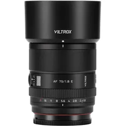 Viltrox AF 75/1.8 EVO E Lens For Sony E-mount (APS-C) (Sony E, APS-C / DX), Objektiv, Schwarz