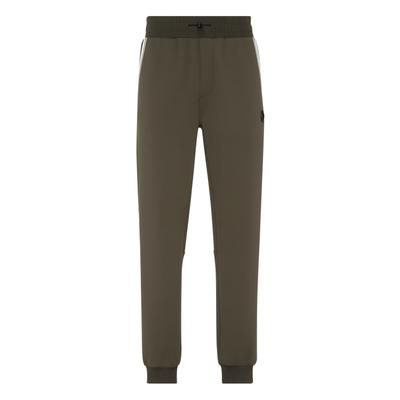Jogginghose PLEIN SPORT "Jogginghose", Herren, Gr. 3XL, US-Größen, braun (65, military), Obermaterial: 95% Polyester, 5% Elasthan, Hosen Jogginghose