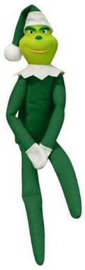 Youfap Market Xmas Decoration Craft Ornament, Christmas Elf Doll Anime Plush Toy, Figures Stocking Stuffer For Girl Boy green
