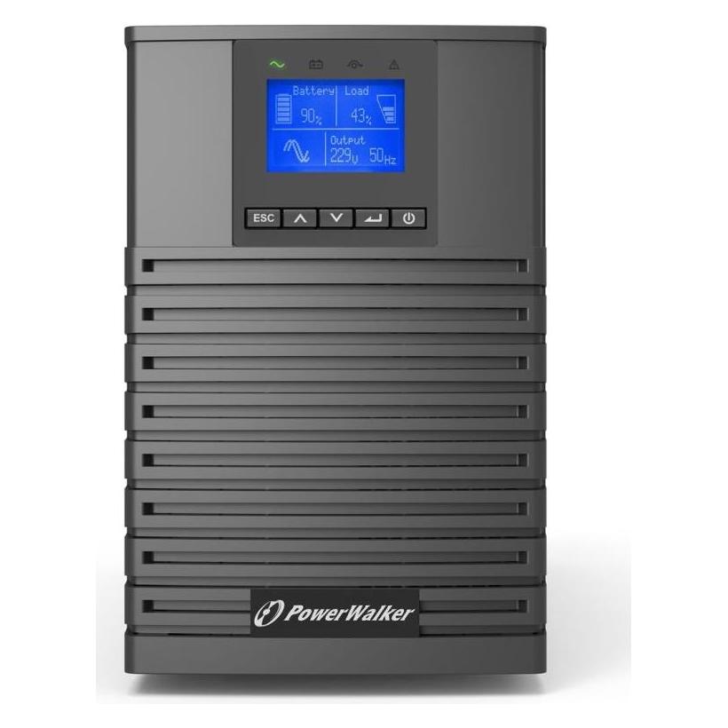 Powerwalker USV VFI 1000 TCT loT (1000 VA, 1000 W, Online-Doppelwandler USV) (10122192)