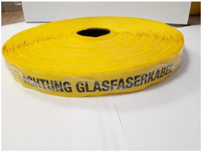 KELMAPLAST Ruban de localisation 250 m Attention câble en fibre optique jaune (0601500400250010118104100)