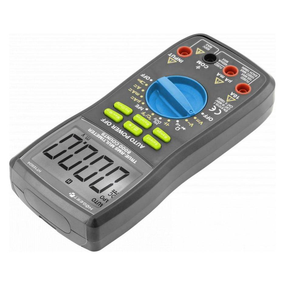 MGA Högert Technik - Multifunktionales Digitales Messgerät I Multimeter bis 600V / 10A I RMS I LCD-Bilds (Hand-Multimeter) (24667354)