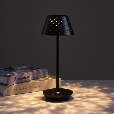HomeDecorAndMore LLC LED Rechargeable Decorative Bar & Table Lamp Black
