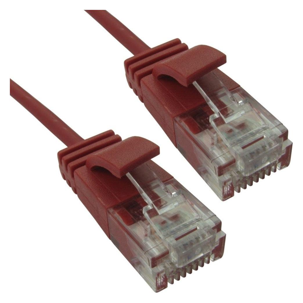 Cables Direct CDL 2m Slim Gigabit Patch Red (2 m) (ERSLIM-102R)