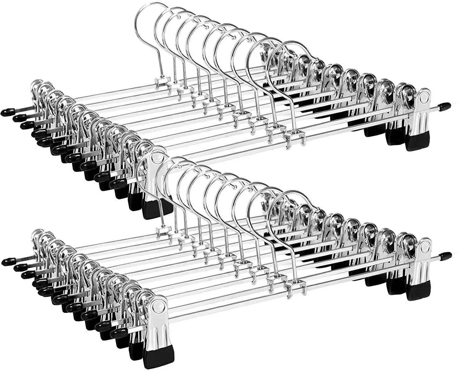 INF Hosenbügel / Rockbügel mit Clips 20-pack