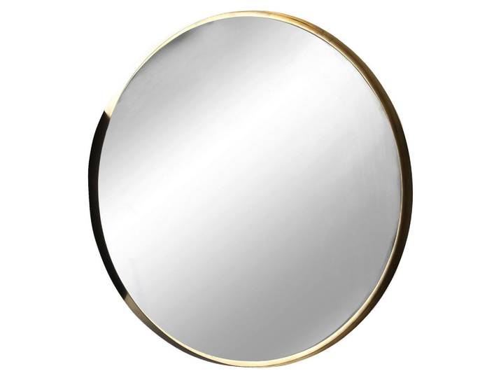 Wandspiegel, Goldfarben, Metall, Glas, 111x111x7 cm, Spiegel, Wandspiegel