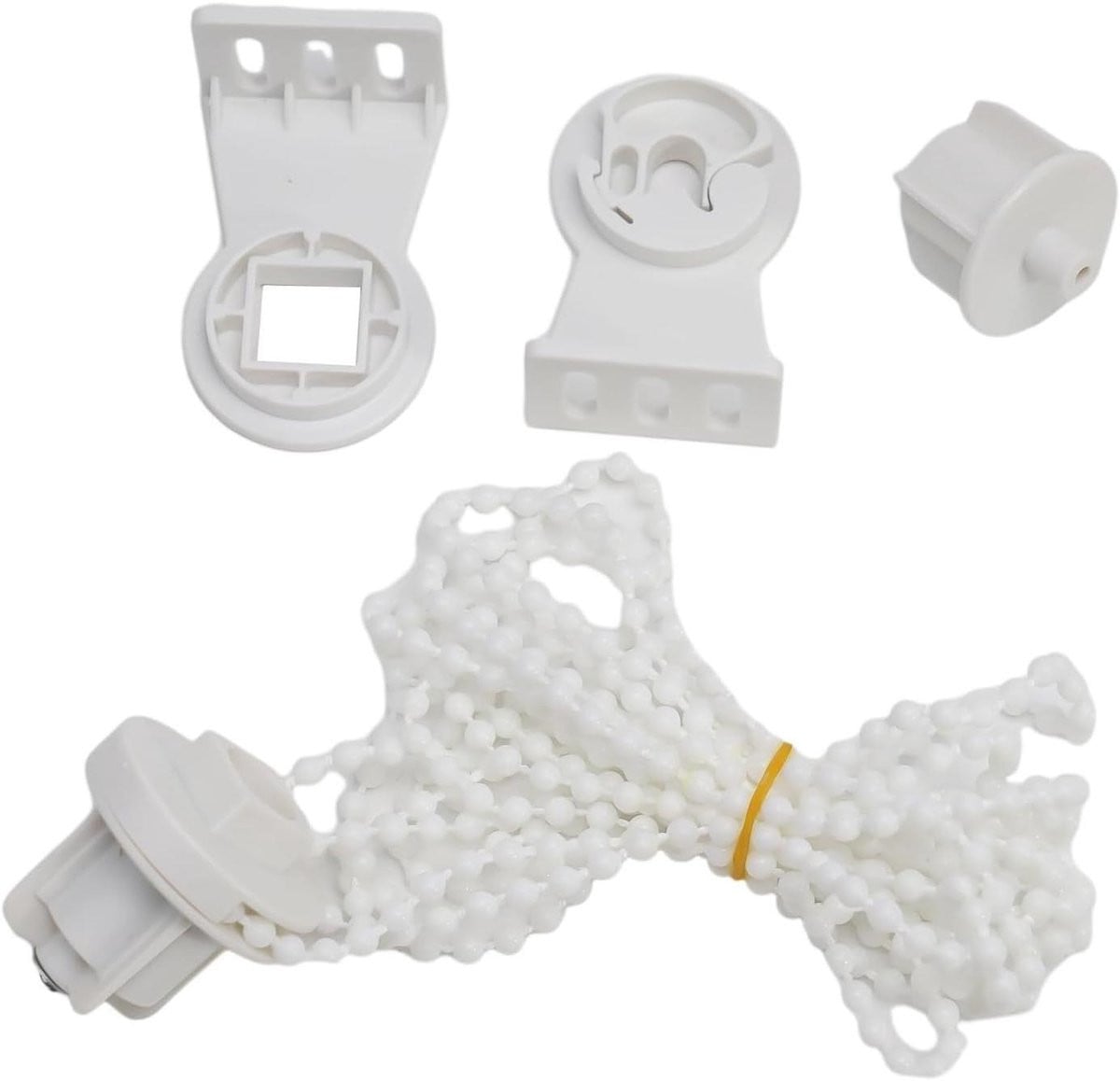 Rolgordijn Installatieset Wit voor 28 mm en 32 mm met Beugels