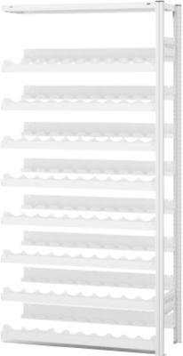Weinflaschenregal, Anbaufeld, Stecksystem, 8 Einsätze, H 2000 x B 1000 x T 300 mm