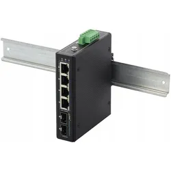 Pulsar ISFG64 Industrie-Switch (4xPoE 2xSFP) (6 Ports), Netzwerk Switch, Blau