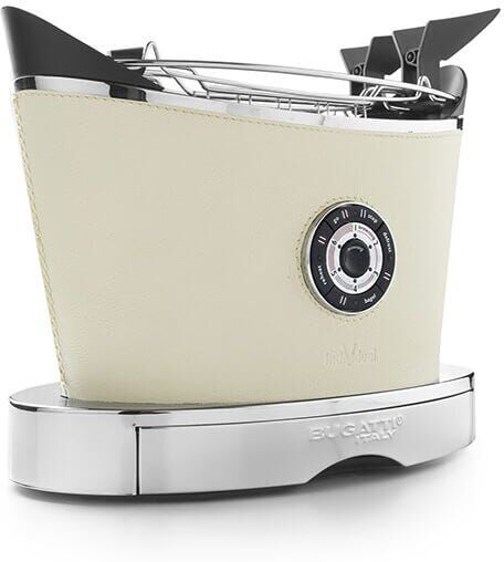 Bugatti Volo Leather Finish Toaster Cream