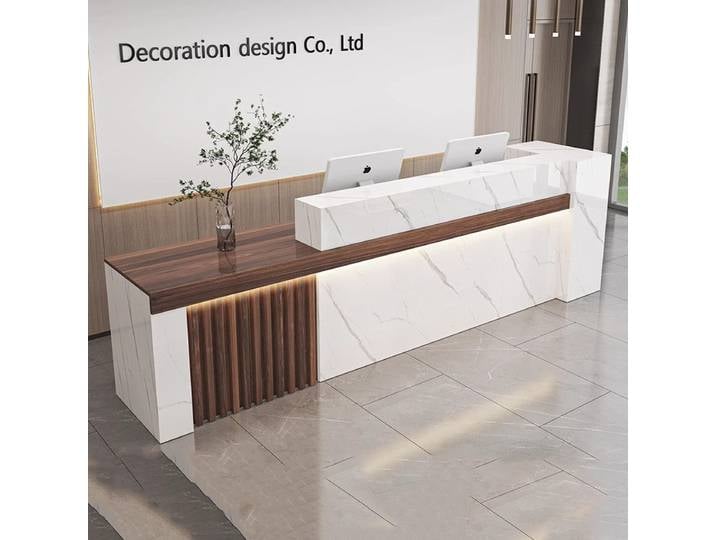 Bureau de réception moderne de beauté bureau nordique de luxe bureaux de réception simples Salon caissier Mostrador réception meubles commerciaux