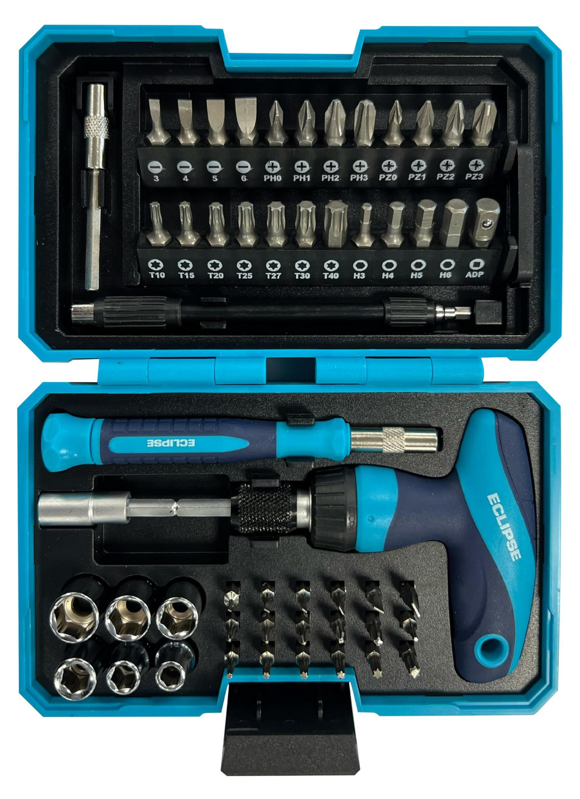 Eclipse Professional Tools ETGRS53PS: 53-delige ratel-, schroef- en bitset