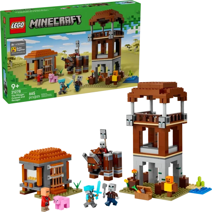 LEGO Minecraft 21278 Ein Verwüster am Plünderer-Außenposten