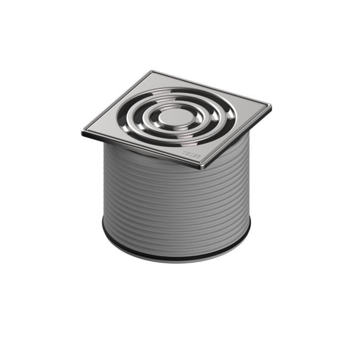 TECEdrainpoint S Rostrahmen 3660002 100x100mm, Edelstahl, mit Designrost