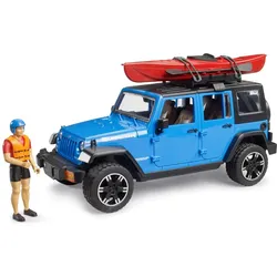 BRUDER - Wrangler Rubicon Unlimited Kajak und Radfahrer