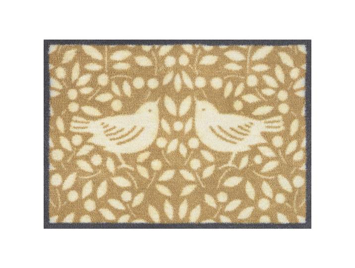 wash+dry Fussmatte Looting Fruits Neutral, Beige, Vogel, rechteckig, 60x85 cm, rutschhemmend, pflegeleicht, Teppiche und Böden, Schmutzfangmatten, Fußmatten