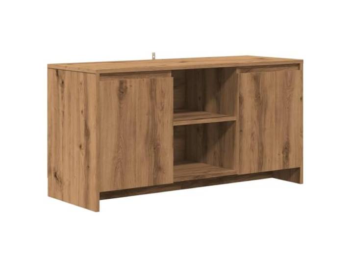 GHVBNMF TV-Schrank Artisan-Eiche 102x37,5x52,5 cm Lowboard Fernsehtisch Funktionales TV-Möbel mit 2 Türen und Fächern für Ordnung im Wohnzimmer und Schlafzimmer.
