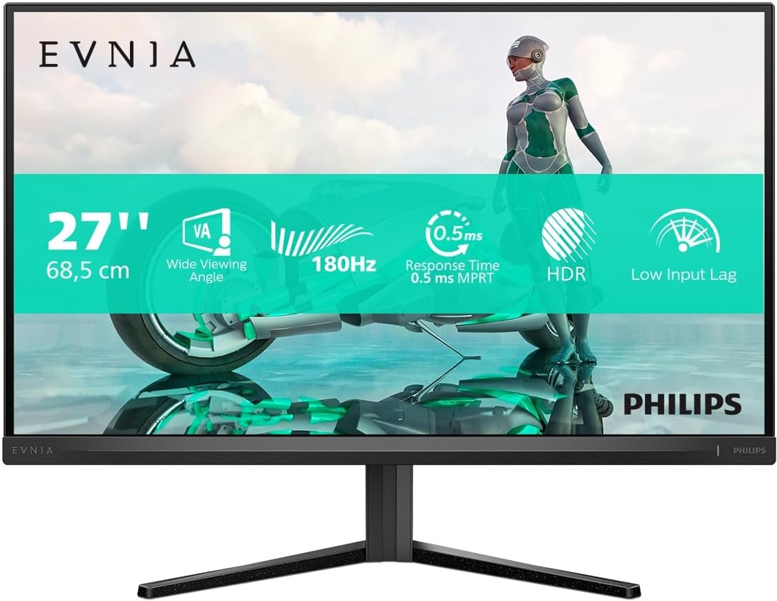 Philips Evnia 27M2N3500NL 27 Zoll WQHD Fast VA Panel 16:9 180 Hz Gaming Monitor