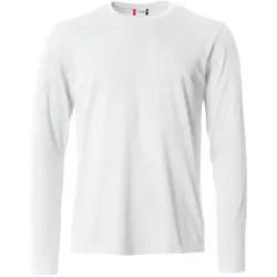 CLIQUE Basic Langarmshirt Herren 00 - weiß 4XL
