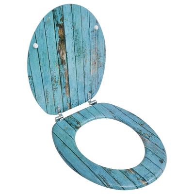 Helloshop26 - WC-Sitz mit Deckel aus MDF Design aus gealtertem Holz 02_0002884