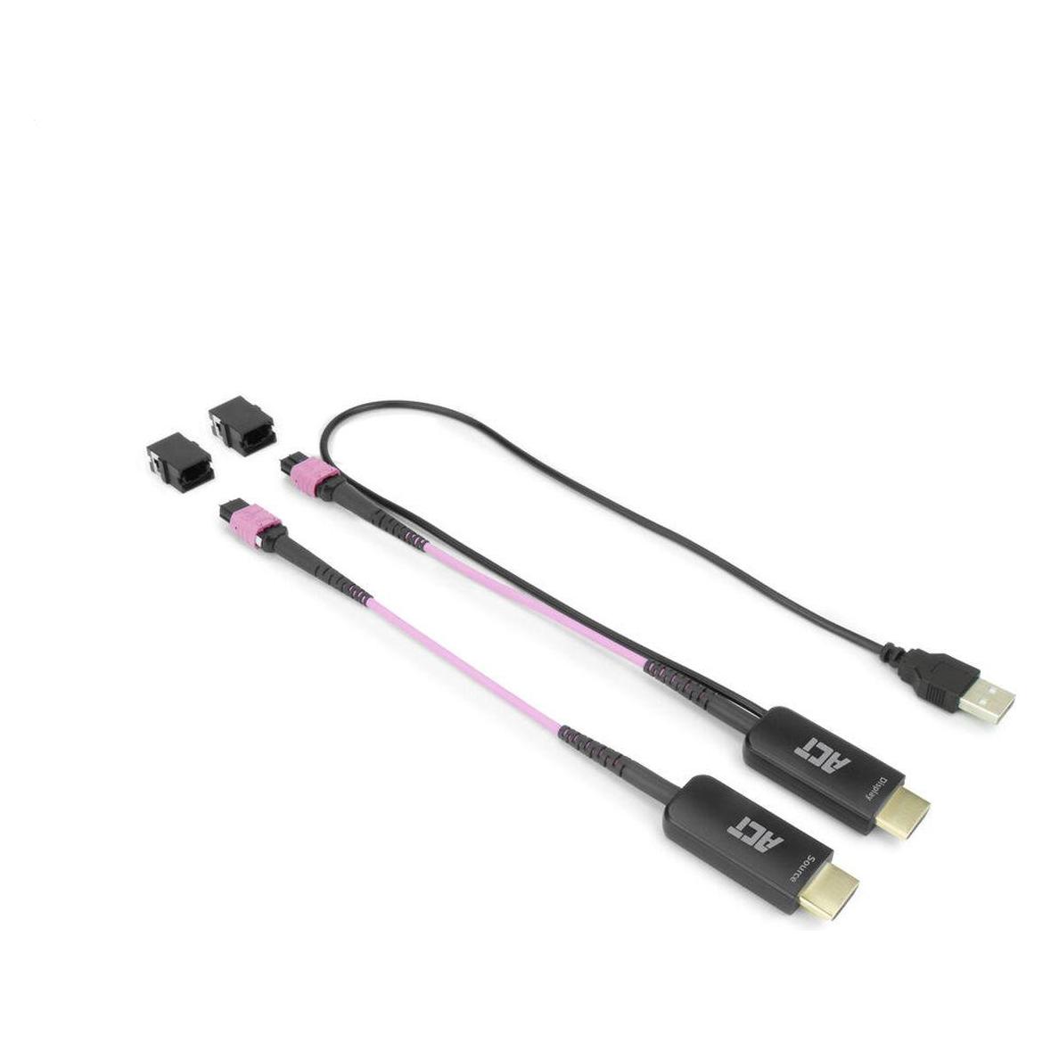 ACT HDMI to MTP/MPO adapter set to extend an HDMI connection up to 8K@60Hz (1.80 m, Parallel (Drucker)) (AK4135)