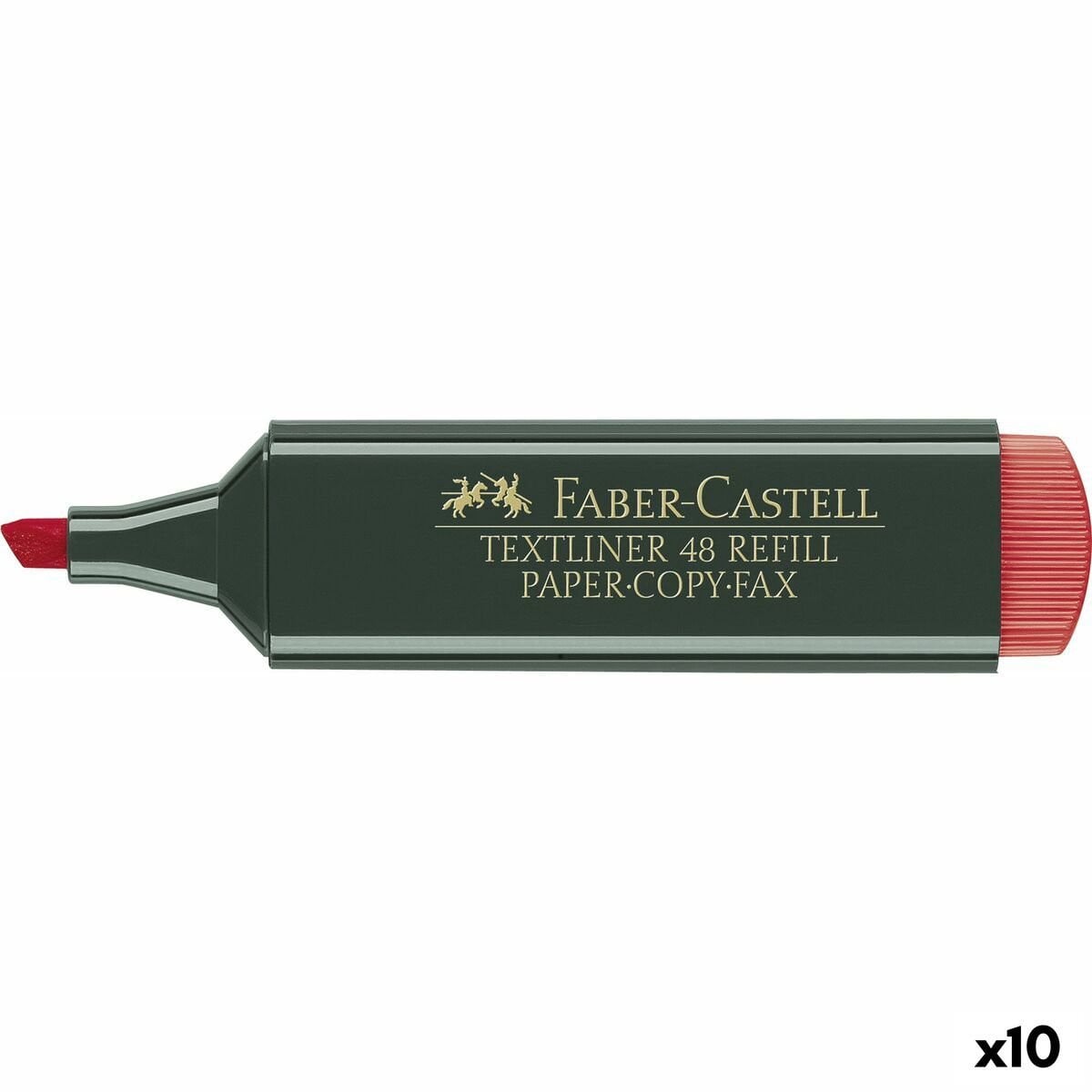 Faber-Castell Textliner 48 Rood - 10 stuks