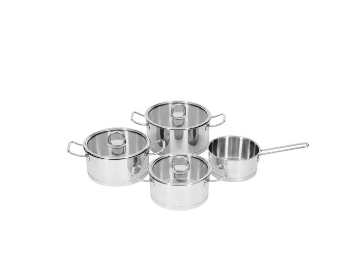 Kochtopf Edelstahl Set 7-teilig