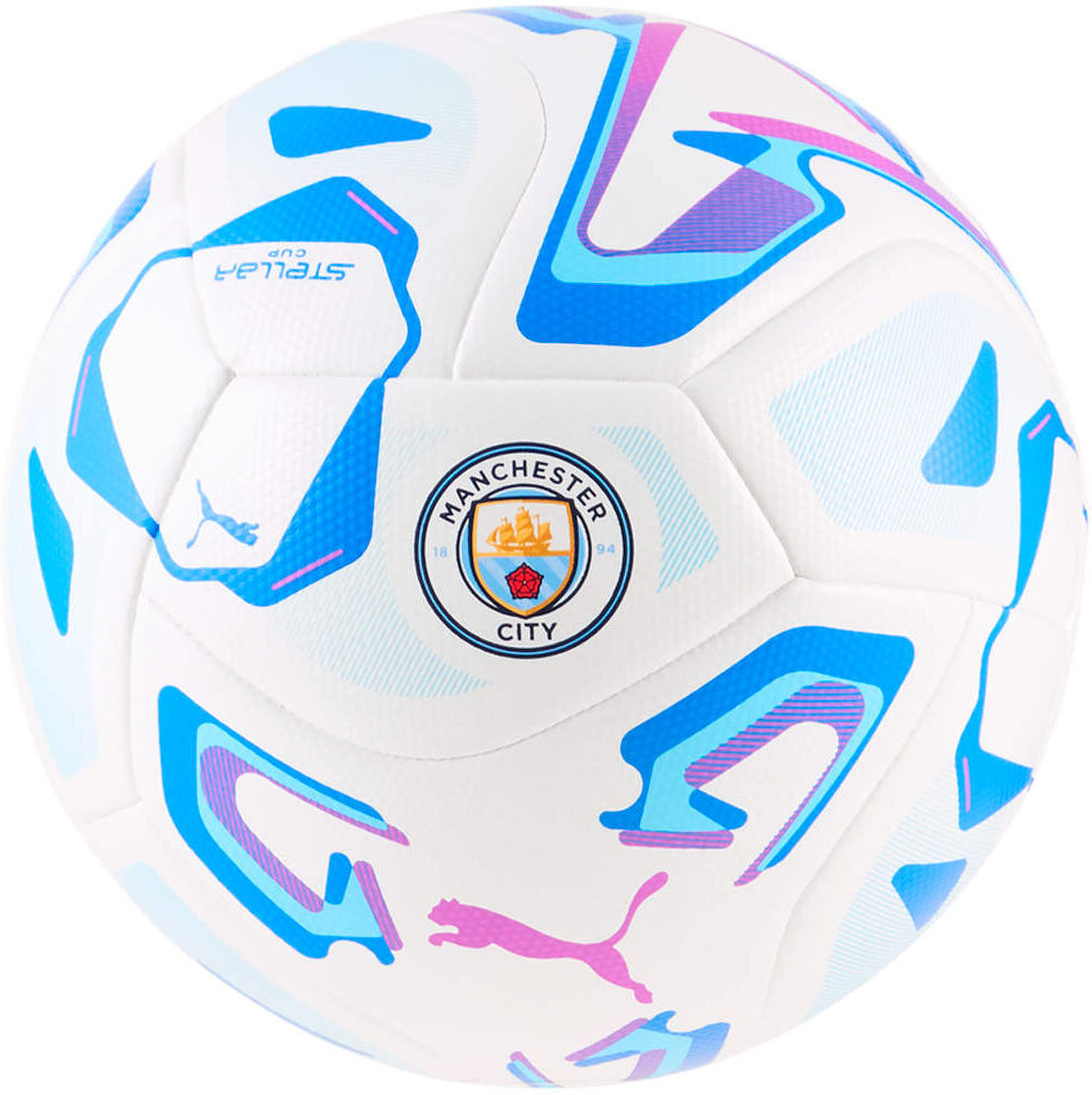 Puma manchester city 26/27 stellar cup balon fútbol Blanco (5)