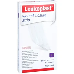 Leukoplast wound closure strip 6x75 mm weiß