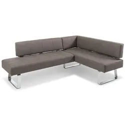 Komfort & Wohnen Eckbank Spider 7917 3X-6E Stoff Grau Dunkelgrau