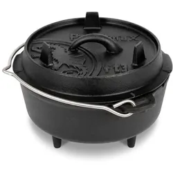 Petromax Dutch Oven 2-tlg. FT3 Gusseisen Schwarz XS (Extra Small)