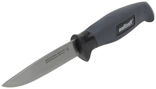 Wolfcraft 4085000 Outdoormesser mit Holster Anthrazit