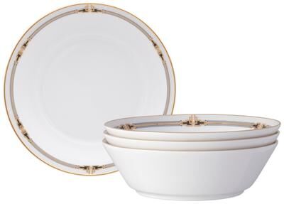 "Noritake Empire Gold Set of 4 Soup Bowls, 7"", 22 oz."