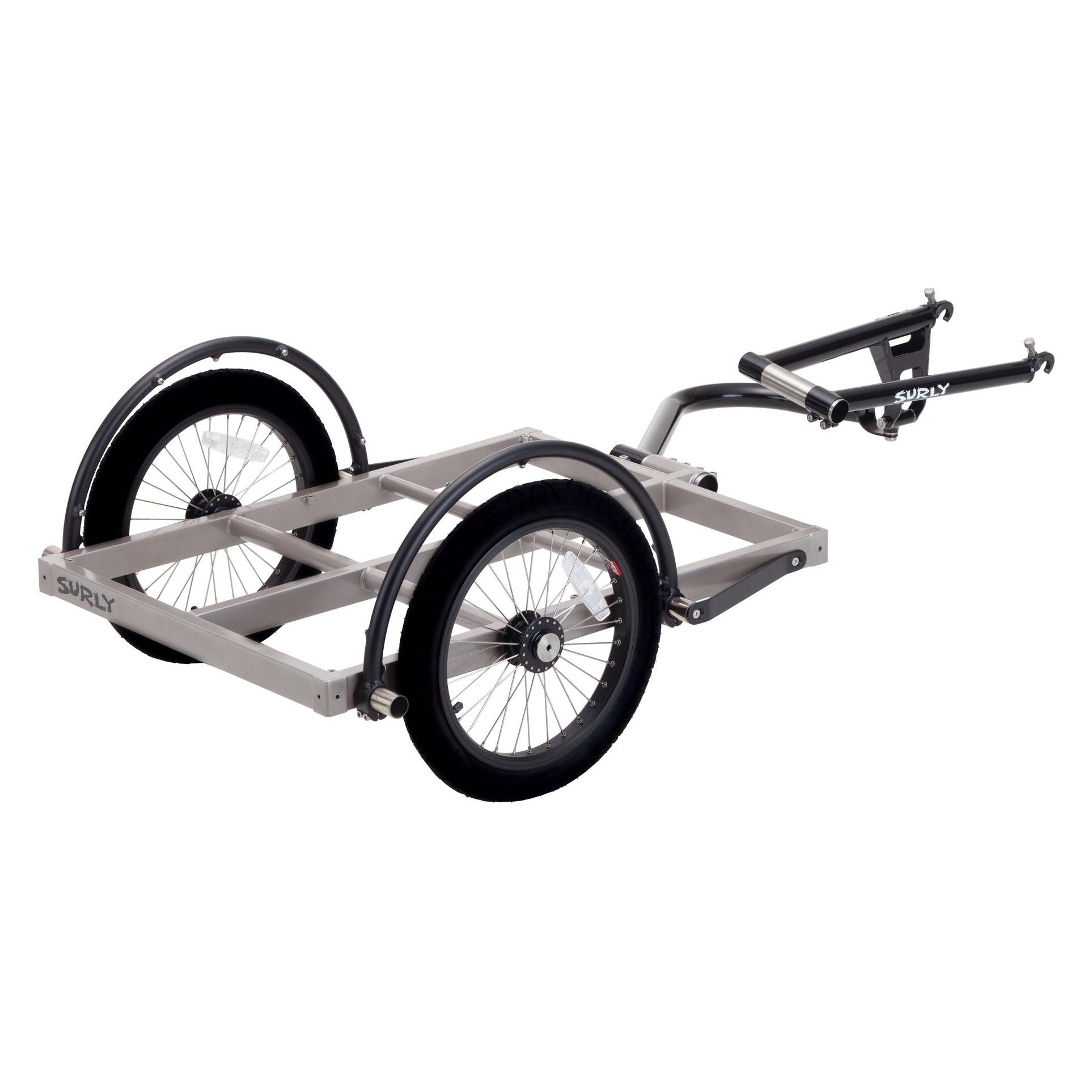 Surly Ted Trailer Fahrradanhänger, kurz, silver/black (40081302)
