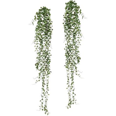 Kunstranke CREATIV GREEN "Mühlenbeckia-Hänger", grün, B:15cm H:80cm, Kunststoff, Kunstpflanzen, 2er Set