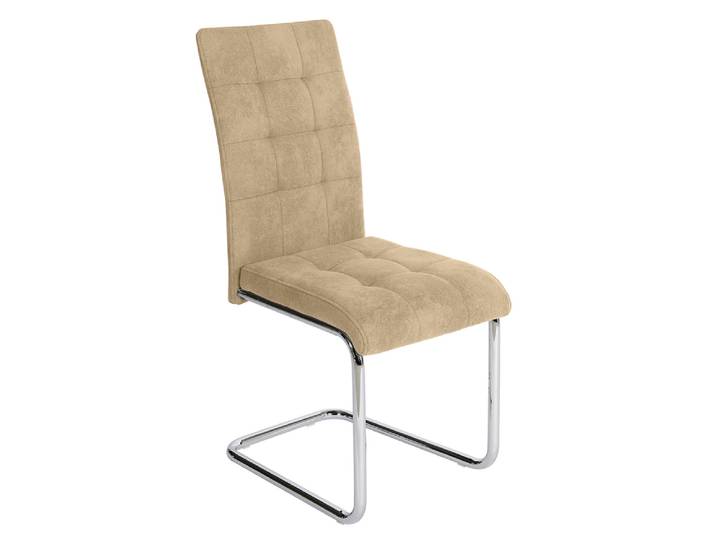 Chaise capitonnée San Beige - Basika