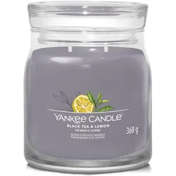 Black Tea & Lemon Signature Medium Jar 368g 2-Docht