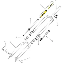 Druckstufe für Mattoc Expert, Manitou, Für Mattoc Expert 26"/27,5", VE: 1 Stk.